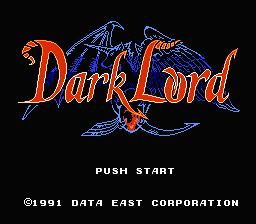 Dark Lord (Trans.) — Title screen
